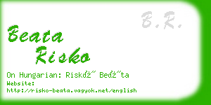 beata risko business card